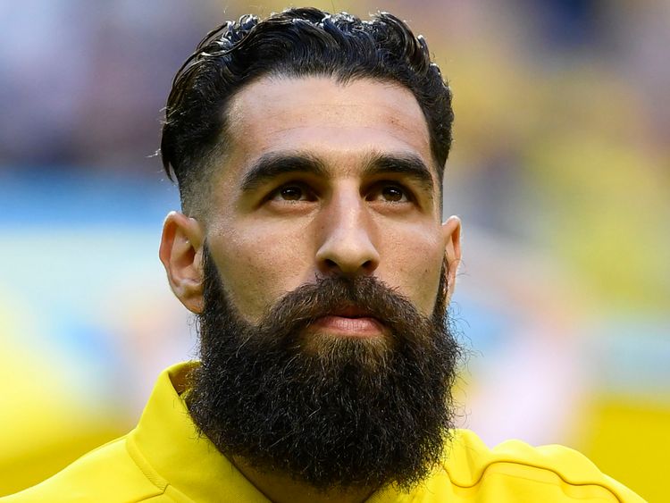 Sweden&#39;s midfielder Jimmy Durmaz is pictured prior to the international friendly footbal match Sweden v Denmark in Solna, Sweden on June 2, 2018. (Photo by Jonathan NACKSTRAND / AFP) (Photo credit should read JONATHAN NACKSTRAND/AFP/Getty Images)