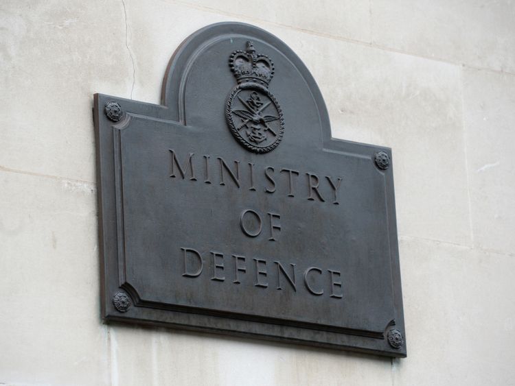 Ministry of Defence sign