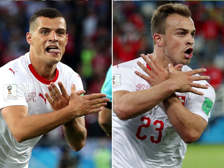 Granit Xhaka and Xherdan Shaqiri