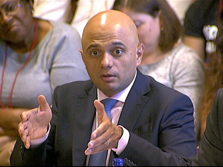 Sajid Javid answers Windrush questions from MPs