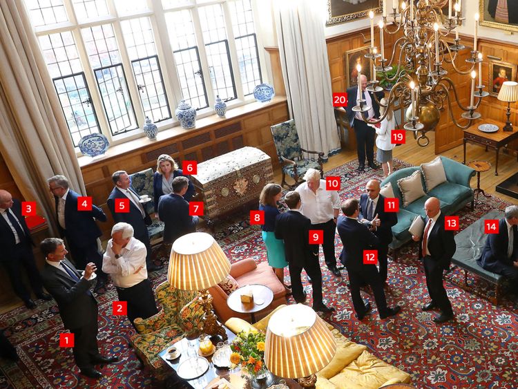 Ministers and advisers meet at Chequers before thrashing out Brexit details. Pic: Crown Copyright