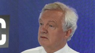 David Davis reacts to news of Boris Johnson&#39;s resignation over Brexit stance of government