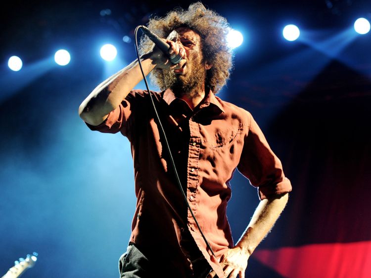  Zack de la Rocha of Rage Against The Machine is keen not to be associated with Mr Farage 