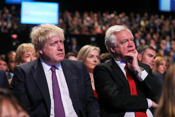 Tory party chaos: Johnson and Davis