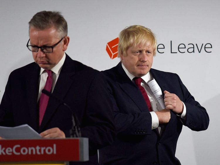 Michael Gove and Boris Johnson helped lead Vote Leave to victory in the campaign