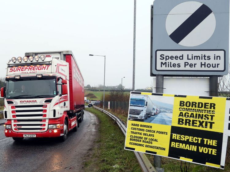 The documents seen by Sky News throw a light onto the Northern Ireland border row