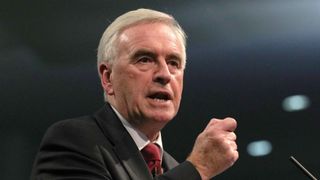 Shadow chancellor John McDonnell                                                                                                                                                                                                                                           