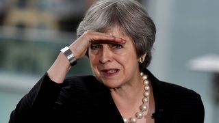 Theresa May delivers a speech at the Waterfront Hall in Belfast, Northern Ireland