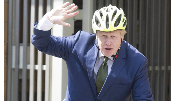 Foreign Secretary Boris Johnson has become renowned for using cycling as transport across London