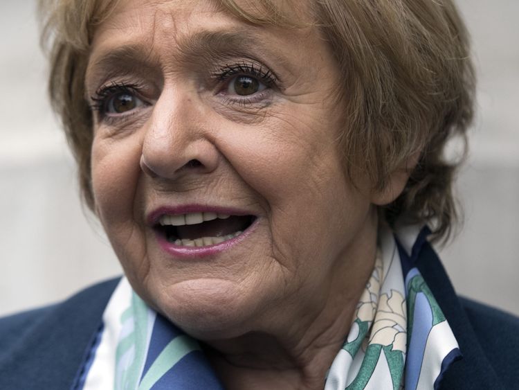 LONDON, ENGLAND - JULY 11: Labour MP Margaret Hodge arrives to attend a press conference held by former shadow business secretary Angela Eagle in which Eagle announced her intention to challenge Jeremy Corbyn for leadership pf the Labour Party, on July 11, 2016 in London, England. Mr Corbyn has faced numerous frontbench resignations, but has said he would not betray the party members, who elected him last year, by standing down. (Photo by Carl Court/Getty Images)
