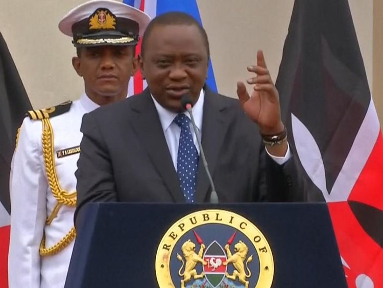 President of Kenya temporarily forgets Boris Johnson&#39;s surname