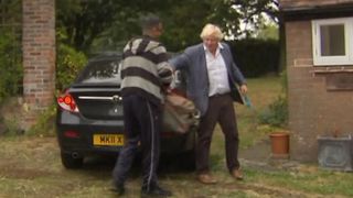 Boris Johnson returns home after making the burka comments