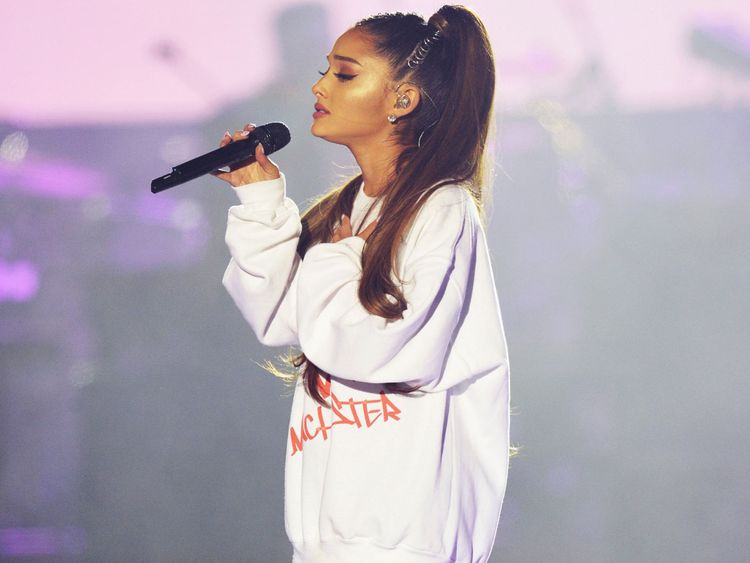 Ariana Grande at the One Love concert 