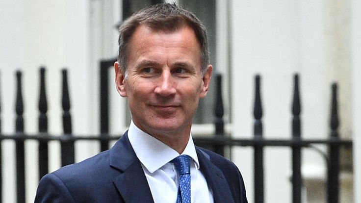 Foreign Secretary Jeremy Hunt, arrives in Downing Street