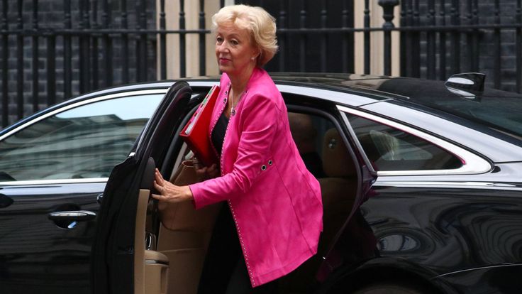 Leader of the House of Commons Andrea Leadsom arrives in Downing Street