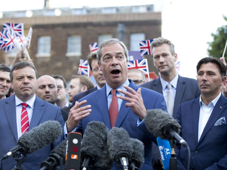 Arron Banks, Nigel Farage and Andy Wigmore                                                                                                    