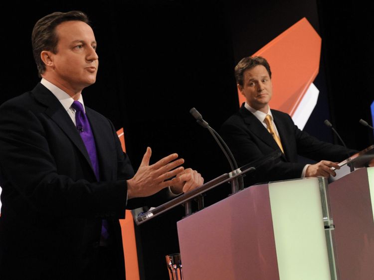 The first and only televised leaders&#39; debate took place in 2010