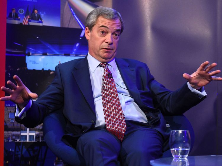 Former Ukip leader Nigel Farage