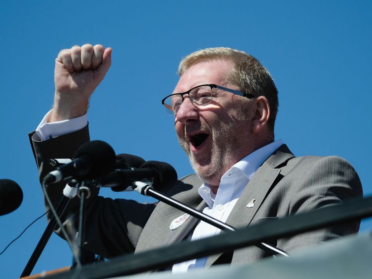 Len McCluskey held onto his post as leader