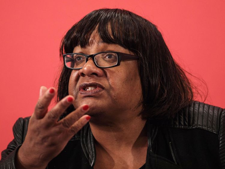 Labour Shadow Home Secretary Diane Abbott