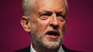 Labour Party leader Jeremy Corbyn addresses delegates on day four of the Labour Party conference in Liverpool.