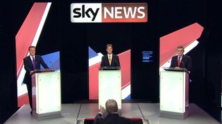 Picture from the 2010 leaders&#39; TV debate