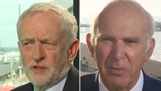 Jeremy Corbyn and Vince Cable
