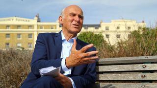 Leader of the Liberal Democrats Sir Vince Cable during an interview at the Liberal Democrat Autumn Conference in Brighton.