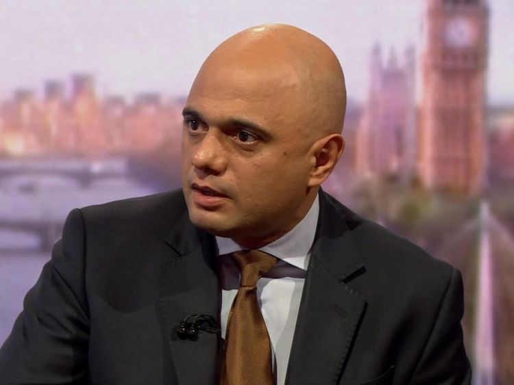 Sajid Javid on the BBC&#39;s Andrew Marr programme