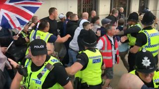 Democratic Football Lads Alliance (DFLA) rally